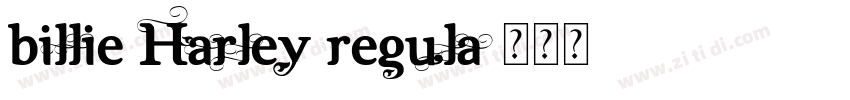 Billie Harley Regula字体转换